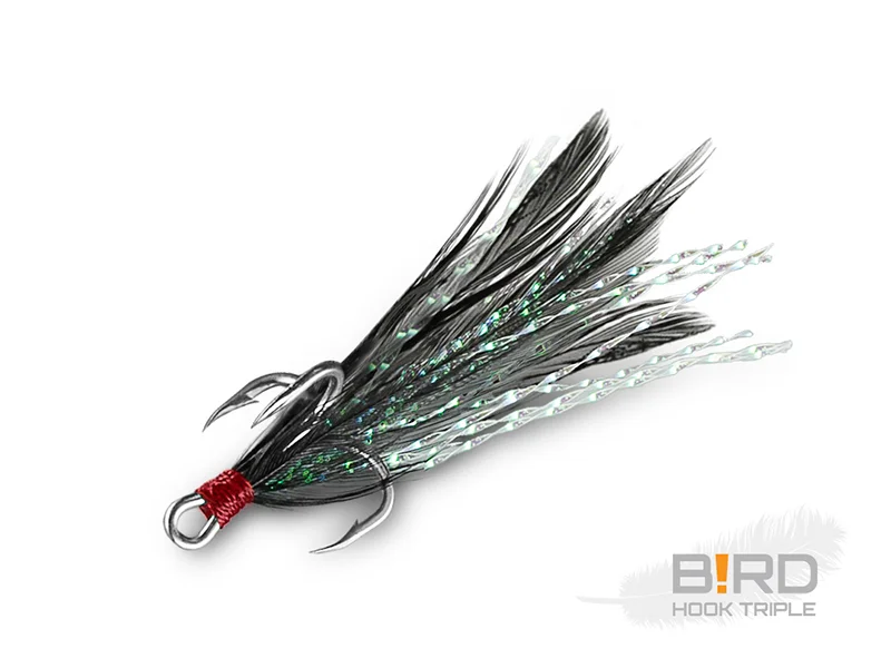 Utolsó esély DELPHIN B!RD HOOK TRIPLE / 3DB FEKETE TOLLAK 8