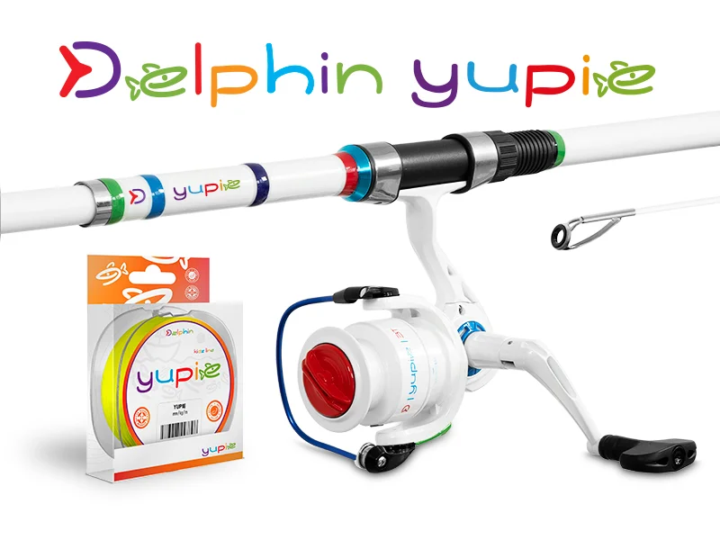Szuper ajánlat DELPHIN YUPIE HORGÁSZ SZETT GYEREKEKNEK 240CM + 3T + 0,25MM