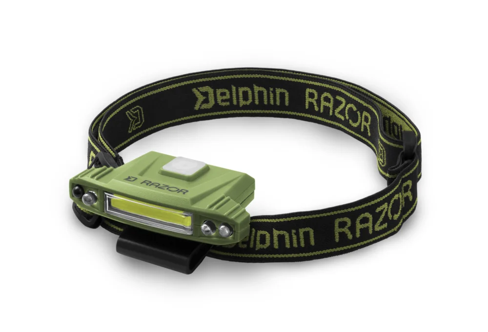 Prémium DELPHIN RAZOR USB UC FEJLÁMPA 2W/85LM/500MAH