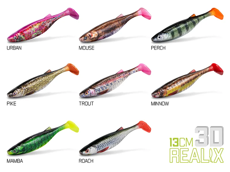 MŰCSALI DELPHIN REALIX 3D / 2 DB 13CM / MINNOW Alacsony ár