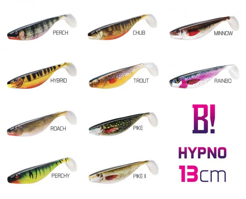 Gyors szállítás BOMB! GUMIHAL HYPNO / 2DB 13CM/3D MINNOW