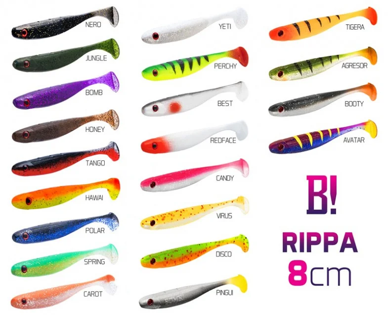 Olcsóbb BOMB! GUMIHAL RIPPA / 5DB 8CM/JUNGLE