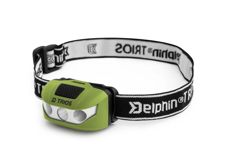 Kedvezményes ár DELPHIN TRIOS FEJLÁMPA 1W/60LM/2XAAA