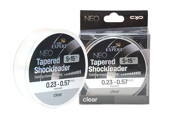 CARP EXPERT NEO TAPERED SHOCK LEADER 0.26-0.57MM 5X15MCLEAR Bestseller