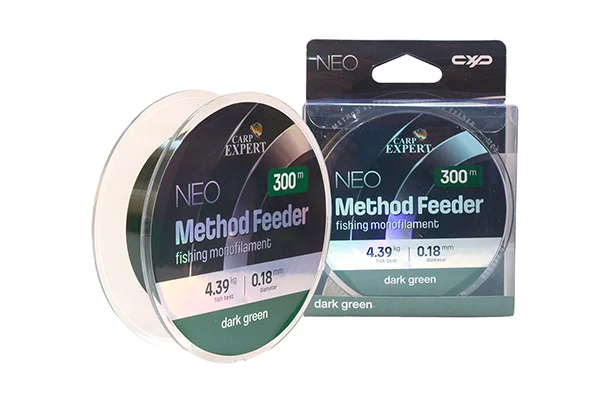 CARP EXPERT NEO METHOD FEEDER 0,25MM 300MDOUBLE DARK GREEN 8,27KG Akció