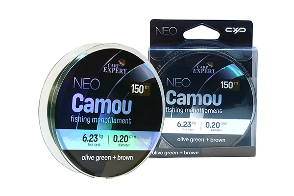 CARP EXPERT NEO CAMOU 0,20MM 150MOLIVE GEEN + BROWN 6,226KG Vedd meg most