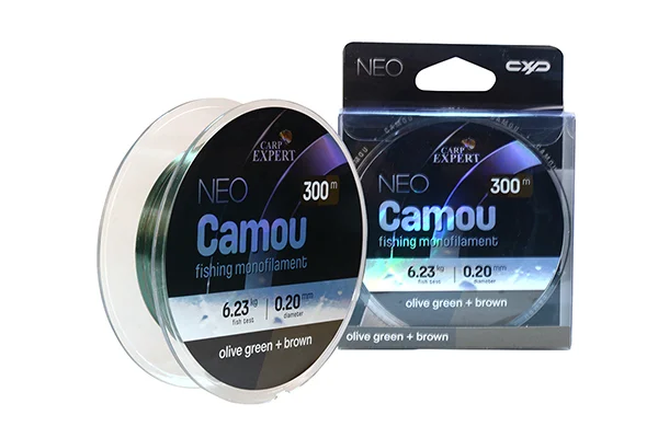 Népszerű CARP EXPERT NEO CAMOU 0,30MM 300MOLIVE GEEN + BROWN 11,616KG