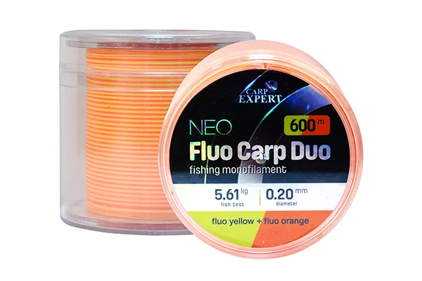 Exkluzív ajánlat CARP EXPERT NEO FLUO CARP DUO 0,20MM 600MFLUO YELLOW + FLUO ORANGE 5,57KG