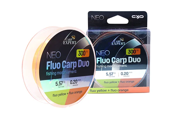 CARP EXPERT NEO FLUO CARP DUO 0,40MM 600MFLUO YELLOW + FLUO ORANGE 22,41KG Rendeld meg most