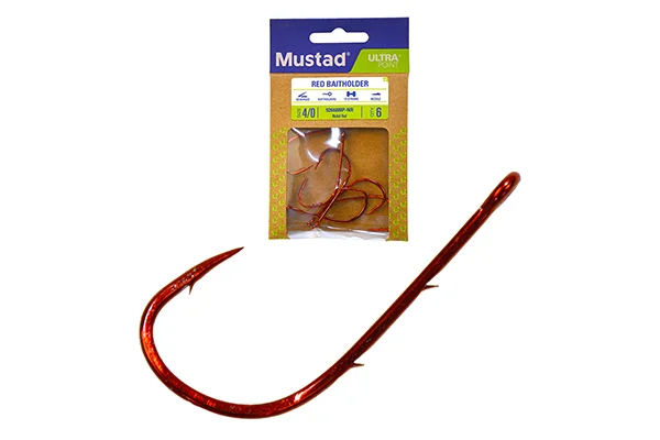 MUSTAD RED BAITHOLDER HOOK 2 14DB/CSOMAG Ne maradj le