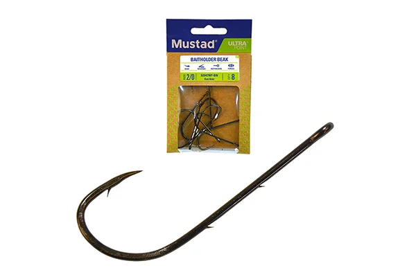 MUSTAD BAITHOLDER HOOKS 2/0 8DB/CSOMAG Expressz kézbesítés