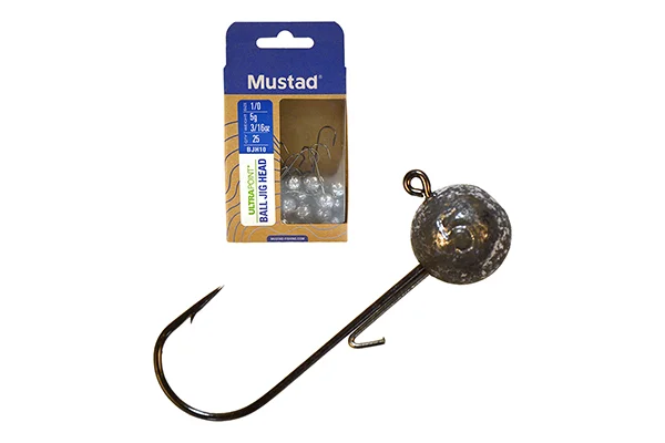 Végkiárusítás MUSTAD BALL JIG HEAD W/KEEPER 2/0 12G 25PCS LEAD