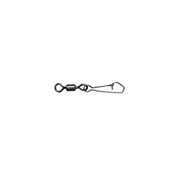 Korlátozott ajánlat MUSTAD ROLLING SWIVEL ROUND EYE W/HOOK SNAP 2 BLACK NICKEL 10DB/CSOMAG