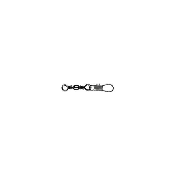 Legkelendőbb MUSTAD BARREL SWIVEL WITH INTERLOCK SNAP 3 BLACK NICKEL 10DB/CSOMAG