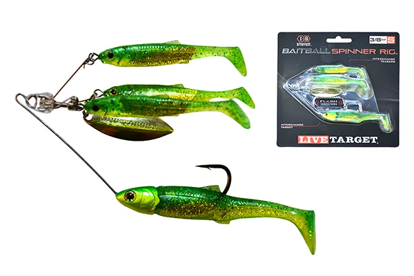 LIVETARGET MINNOW SPINNER RIG LIME CHARTREUSE/GOLD SMALL 11 G Kedvezményes ár