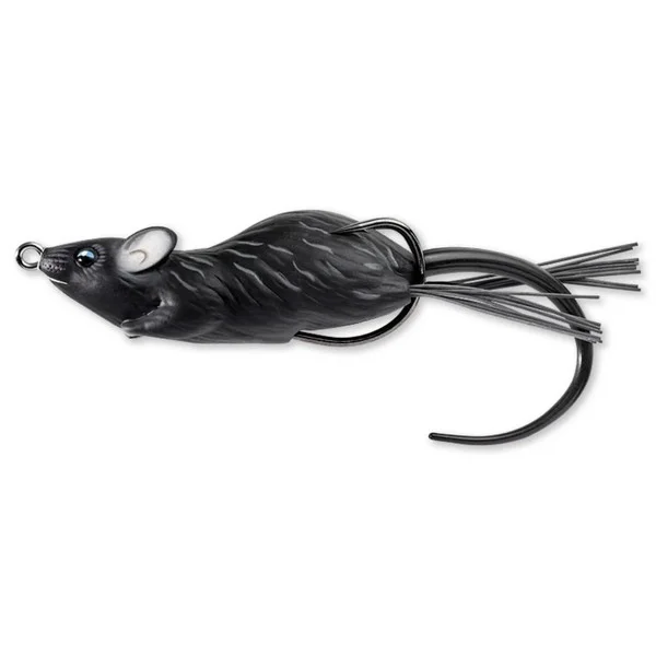 Különleges ajánlat LIVETARGET MOUSE WALKING BAIT BLACK/BLACK 90 MM 28 G FLOATING
