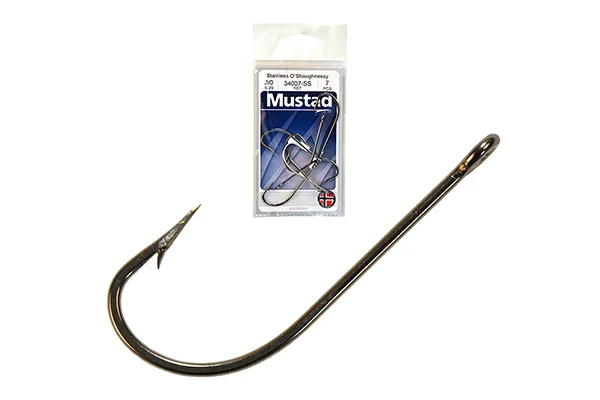 Árengedmény MUSTAD O`SHAUGHNESSY STAINLESS HOOKS STAINLESS STEEL 5/0 5DB/CSOMAG