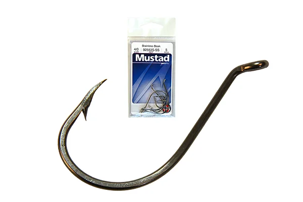 MUSTAD BEAK HOOKS STAINLESS STEEL 4/0 5DB/CSOMAG Legkelendőbb