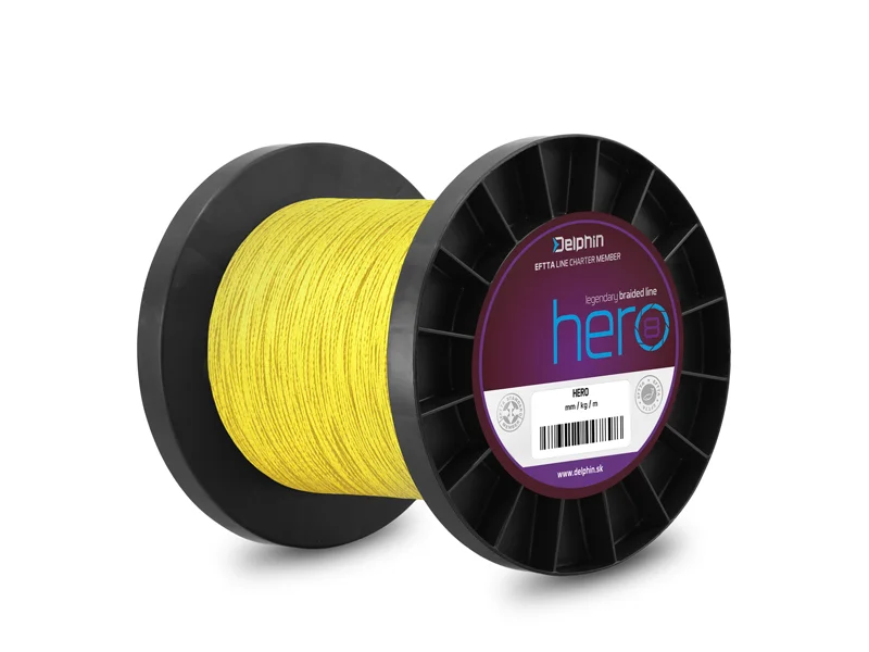 DELPHIN HERO 8 / FLUO SÁRGA 0,12MM 8,2KG 1000M Bestseller