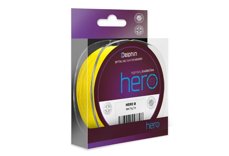 Csak ma DELPHIN HERO 8 / FLUO SÁRGA 0,14MM 9,5KG 300M