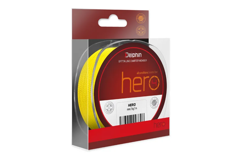 DELPHIN HERO 4 / FLUO SÁRGA 0,12MM 8,2KG 300M Legkelendőbb
