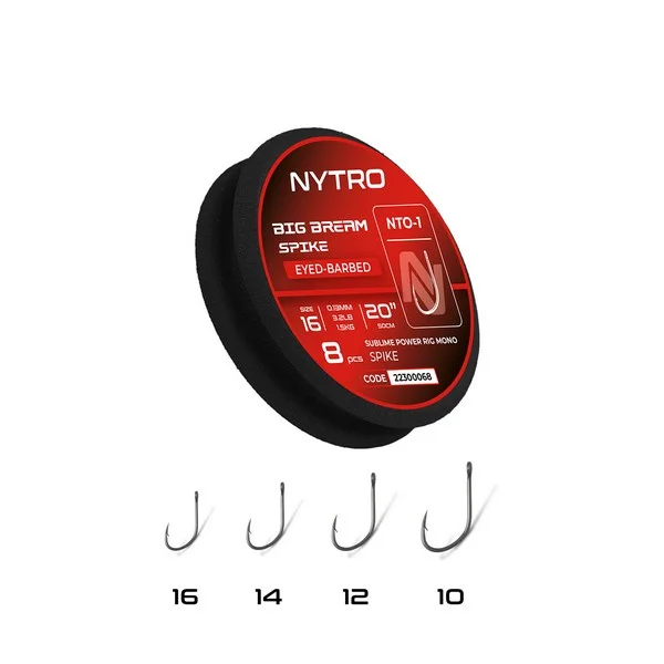 NYTRO NTO1 BIG BREAM ELŐKÖTÖTT SZAKÁLLAS CSALITÜSKÉS ELŐKE 50 CM 10/0,19MM Prémium