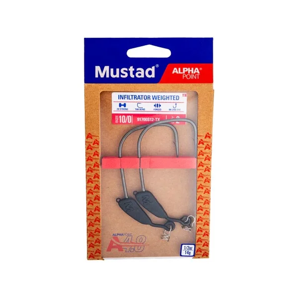 MUSTAD INFILTRATOR WEIGHTED, 6/0, 10G 2DB/CSOMAG Gyors szállítás