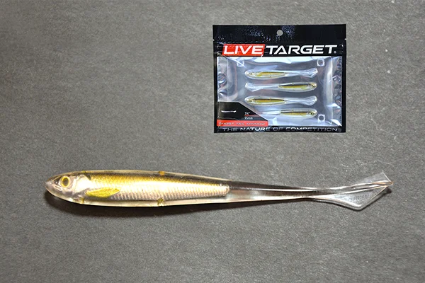 LIVETARGET GHOST TAIL MINNOW DROPSHOT BAIT SILVER/BROWN 95 MM Bestseller