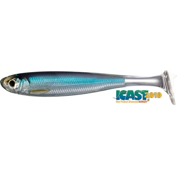 LIVETARGET SLOW-ROLL SHINER PADDLE TAIL SILVER/BLUE 85 MM Kiárusítás