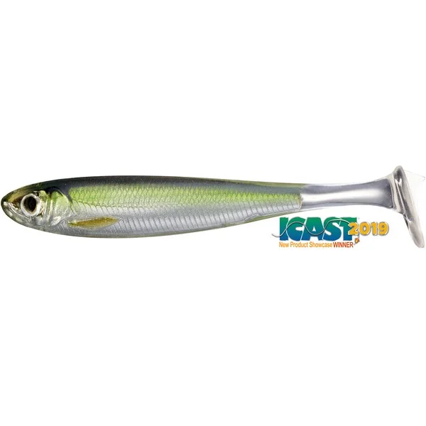Biztonságos fizetés LIVETARGET SLOW-ROLL SHINER PADDLE TAIL SILVER/GREEN 85 MM