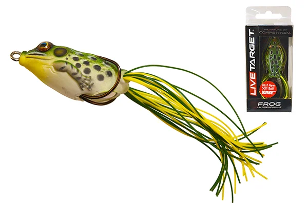 Kedvezmény LIVETARGET FROG WALKING BAIT GREEN/YELLOW 45 MM 7 G