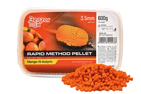 BENZAR RAPID METHOD PELLET MANGÓ&VAJSAV 3,5MM 600GR Legjobb ár