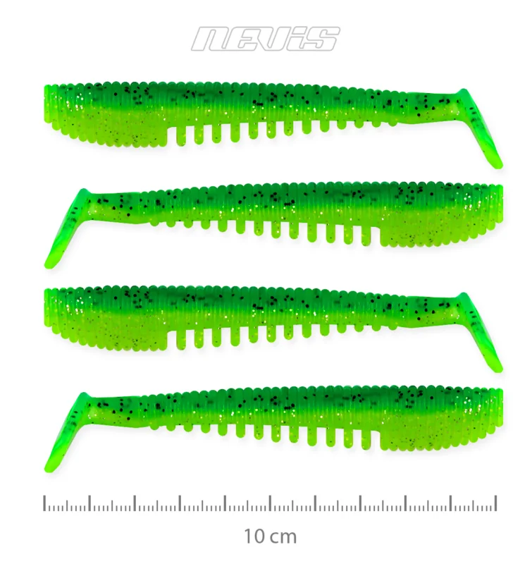 Szuper akció IMPULSE SHAD 10CM 4DB/CS (POISON GREEN)