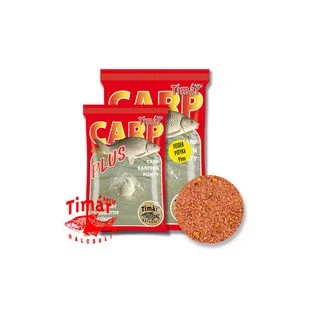 Vedd meg most TIMÁR MIX CARP PLUS FEEDER POTYKA PIROS 1KG