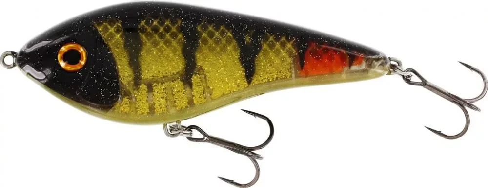 Alacsony ár WESTIN Swim Glidebait 10cm 31g Low Floating 3D Oliveoil Perch Wobbler