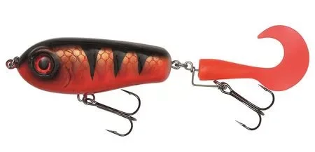 Azonnali szállítás KINETIC Humpy Dumpy 95mm 75g Red Tiger Tailspin