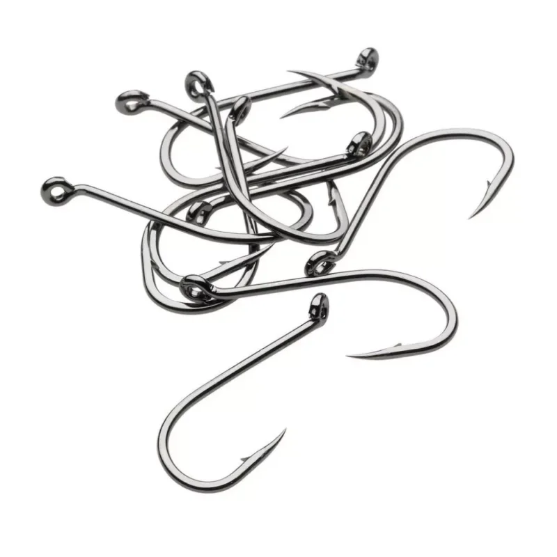 Akció KINETIC Short Shank Single Hook 3/0 Black 8pcs Harcsázó horog
