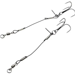 Akciós ár KINETIC Single Stinger 65lbs 100mm 1 Black 2pcs Stinger szerelék