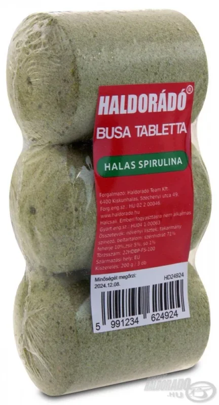 Haldorádó Busa tabletta - Halas spirulina 200gr Akció