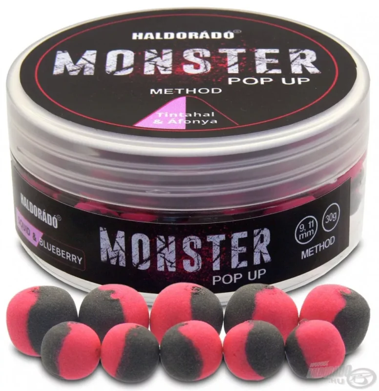 Biztonságos vásárlás Haldorádó MONSTER Pop Up Method 9, 11 mm - Tintahal & Áfonya