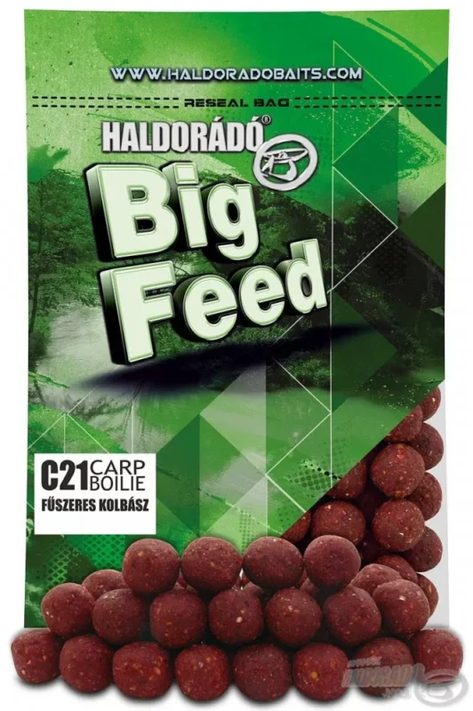 Népszerű Haldorádó Big Feed - C21 Boilie - Fűszeres Kolbász