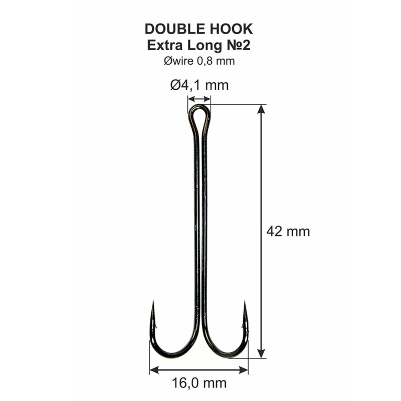 DS Kettes horog Extra long No. 2 (4db/csomag) Vásárlói kedvenc