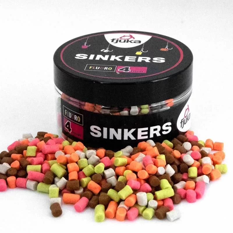 Kihagyhatatlan ajánlat Fjuka Sinkers Color Mixed Süllyedő Horogcsali 4mm
