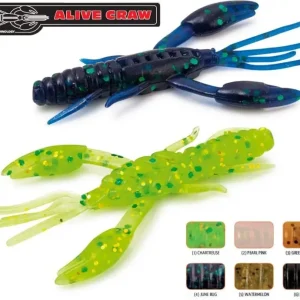 Gyors szállítás Rapture ULC Alive Craw 5cm 1,8gr Black Lágygumi Csali 12db