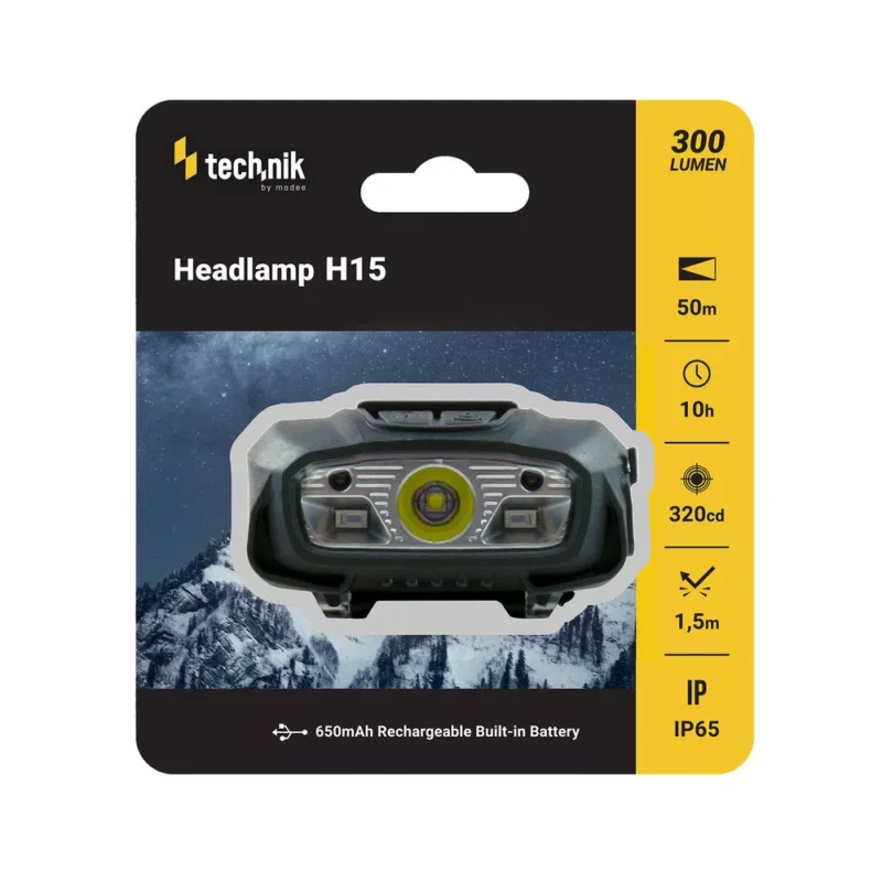 Technik H15 XTE LED+USB Type-C Akkumulátoros Fejlámpa Outlet