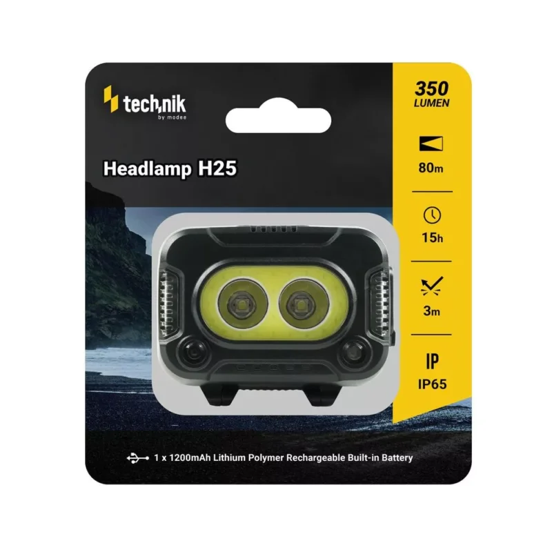 Technik H25 XPG-2+2835*8 LED+USB Type-C Akkumulátoros Fejlámpa Legnépszerűbb