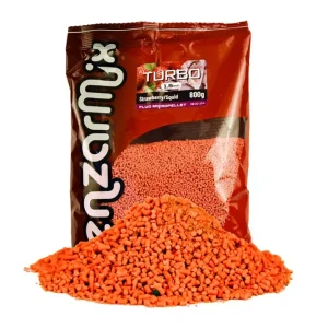 Akciós ár Benzár Mix Fluo Turbo Pellet Eper-tintahal 1,5mm 800g