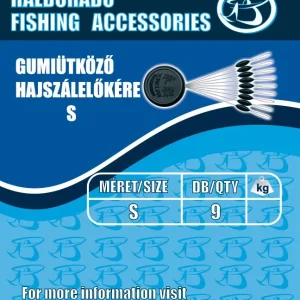 Végkiárusítás Haldorádó Gumiütköző hajszálelőkére kicsi (S) 9db