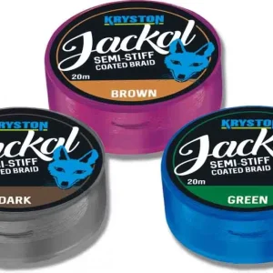 Vásárlói kedvenc Kriston Jackal Semi-Stiff 30Lbs 20m 0.53mm Barna Fonott előkezsinór-Barna