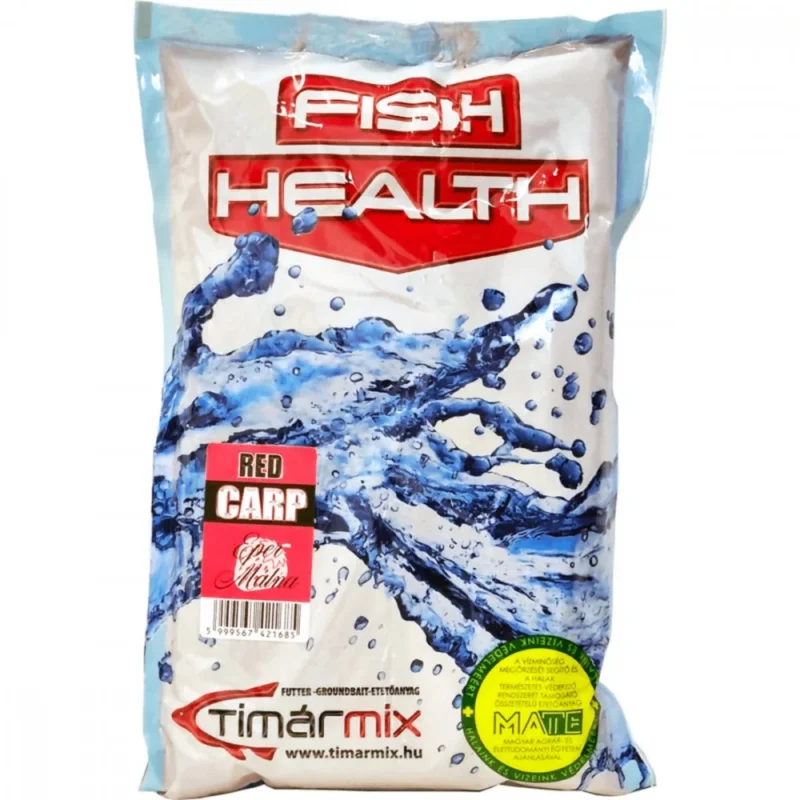 Újdonság Timár Mix Fish Health Red Method Carp Eper-Málna Etetőanyag 1kg
